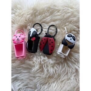 4 old style Bath and Body Works sanitzer holder